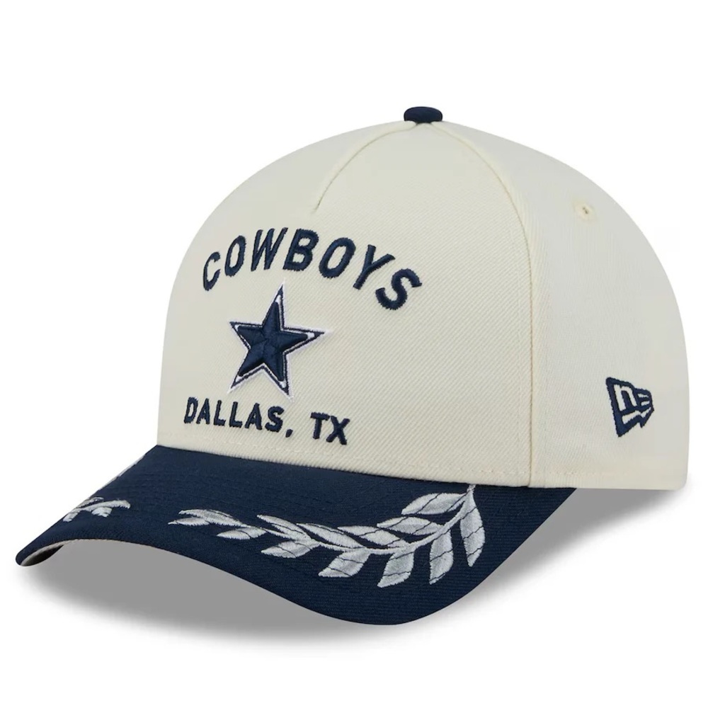 DALLAS COWBOYS MENS IVORY 2025 NFL DRAFT CW 39THIRTY FLEX HAT